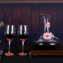 Enamel Red Wine Glass Decanters Kit Household Creative Personality Wine Glass Champagne Glass Gift Cup 2024 - buy cheap