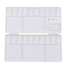 White Plastic Paint Palette Box Watercolor Tray With 25 Grids Flip Cap Folding Art Tool Supplies pigment powder 2024 - buy cheap