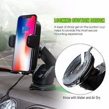 KQJYS-cargador de coche inalámbrico para teléfono móvil, dispositivo de carga rápida Qi con Sensor infrarrojo para iPhone X, 8 Plus, Samsung S9, S8 Plus, S7, Note 8 2024 - compra barato