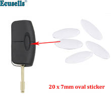 5PCS/lot 20X7mm Oval Car Key logo sticker for Ford remote keys 2024 - buy cheap