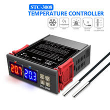 Termostato termorregulador com aquecedor, termostato digital com controle de temperatura com saída de relé dupla de 12v, 24v e 220v 2024 - compre barato