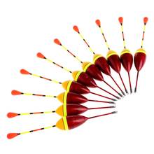 10pcs Carp Fishing Floats Set Buoy Bobber Stick For Fish Tackle Vertical 2# 4.5g 2024 - buy cheap