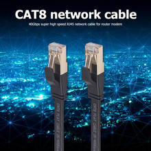 Cabo ethernet cat8, cabo de alta velocidade cat, para roteador, pc, cabo de ligação lan com banhado a ouro 2024 - compre barato