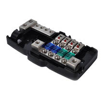 ANS In Line Fuse Holder Car Stereo Audio Fuse Block 2X 0/2GA IN 4x 4/8GA OUT 2024 - buy cheap