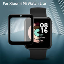 Soft Fibre Glass Protective Film Cover For Xiaomi Mi Watch Lite Full Screen Protector Case for Redmi Mi Watch Lite Film 2024 - buy cheap
