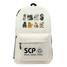 Unisex Anime SCP Foundation Rucksack Casual School Student Backpacks 2024 - buy cheap