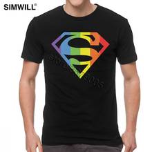 Hombre Super lesbianas Bisexual Orgullo Gay LGBT Camiseta clásica Camiseta de algodón de manga corta de verano camiseta de moda LGBTQ mercancía 2024 - compra barato