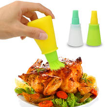BBQ Tools  Kitchen Accessories Silicone Oil Bottle with Brush  for Barbecue Cooking Baking Pancake  Storage Bottles 2024 - buy cheap