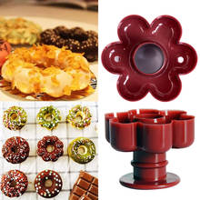 Molde para rosquillas de grado alimenticio, herramienta para hornear, Fondant, decoración de postres, donuts, cortador para panadería, utensilio de cocina 2024 - compra barato