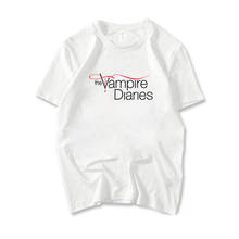 Camiseta de The Vampire Diaries para hombres y mujeres, camisas casuales hermosas, cómodas y frescas, de manga corta, para adolescentes, Harajuku 2024 - compra barato