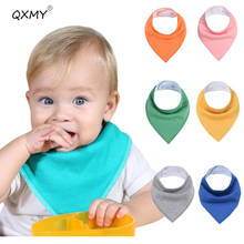 QXMY детские нагрудники для мальчиков и девочек слюнявчик полотенце веревка супер абсорбент Младенческая Бандана Dribble нагрудник шарф для кормления новорожденных 2024 - купить недорого
