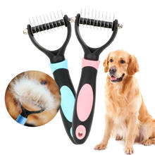 Pet Hair Removal Comb for Dogs Cat Matted Long Hair Curly Detangler Fur Trimming Deshedding Comb Grooming Tools 2024 - buy cheap