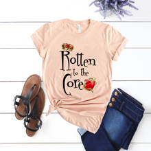 2020 Rotten To The Core Shirt Descendants Inspired Shirts Mal Evie Evil Queen T-shirt Cute Matching Tee 2024 - buy cheap
