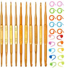 Nonvor 10Pcs Crochet Hooks Set Knitting Needles Set DIY Needle Arts Craft Scissors Stitch Markers Sewing Tools Knitting Stitch 2024 - buy cheap