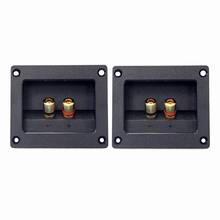 2pcs DIY Home Car Stereo 2-way Speaker Box Terminal Round Square Spring Cup Connector Binding Post Banana jack and plugs Subwoof 2024 - buy cheap
