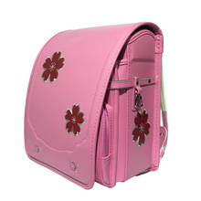 School Backpack for kid Orthopedic backpack book bag Children PU Japanese School bag girls school Flower embroidery backpack Bag 2024 - buy cheap