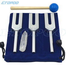 Aluminum alloy angel crystal tuning fork 4096Hz/4160Hz/4225Hz energy tuning fork Hammer Ball Diagnostic Health Care Tool 2024 - buy cheap