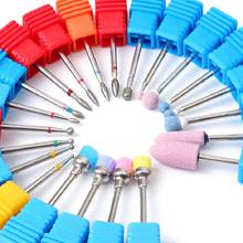 22 Tpyes nail polisher Rotary Burr Nail Drill Bit Cuticle Cutter Manicure Nail Files Electric Milling nail Grinder Tools 2024 - buy cheap
