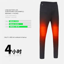 Calça feminina aquecida, calça de inverno com carregador usb aquecedor para caminhada, esqui calça com aquecimento elétrico 2024 - compre barato