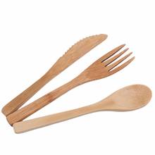 Wooden Spoon Fork Set Japanese Dinnerware Set Long Handle Wood Spoon Fork Chopsticks Portable Outdoor Cutlery Set Wood Tableware 2024 - buy cheap