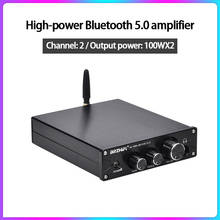 KYYSLB 100W*2 4-8 Ohm Household High-power High-fidelity Bluetooth 5.0 Amplifier with 9018 Decoding Enthusiast Small Amplifier 2024 - buy cheap