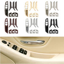 Manija de puerta Interior de coche, embellecedor de Panel interno de tracción RHD para BMW serie 5 F10 F11 520 525, color vino, rojo, gris y Beige, 7 Uds. 2024 - compra barato