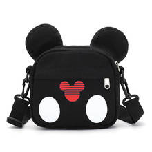 2022 Fashion Mickey Minnie Handbag Children Shoulder Crossbody Bag Cartoon Canvas Bag Kids Small Storage Bag Tote Kids Handbag 2024 - buy cheap