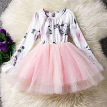 Chicas lindo vestidos de primavera y otoño de manga larga con capucha vestido de princesa vestido de ropa para niños vestidos de las niñas inflado vestido de princesa 2024 - compra barato