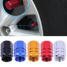 Tapas de aire para válvula de neumático de coche, accesorio de aleación de aluminio, negro/plata/rojo/dorado/azul, 4 Uds. 2024 - compra barato