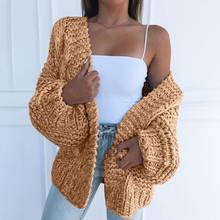 Casual Long Cardigan Women Warm Ladies Fall Casual Knitting Sweater Women Large Coat Jacket Winter Hooded Sweaters 2024 - buy cheap