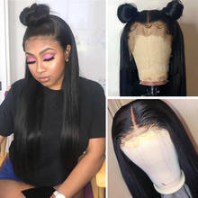 360 Lace Frontal Wig Hot Star Malaysian Straight Human Hair Wigs Pre Plucked With Baby Hair Glueless Human Hair Wigs Remy 150% 2024 - buy cheap