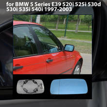 Espejo retrovisor eléctrico azul con calefacción, cristal izquierdo y derecho para BMW serie 5, E39, 520i, 525i, 530d, 530i, 535i, 540i, 1997-2003, 1 ud. 2024 - compra barato