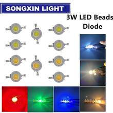 200Pcs/Lot Real Original Epistar Chip 3W White/warm white/red/yellow/blue/green LED Bulb Diodes Lamp Beads 2024 - buy cheap