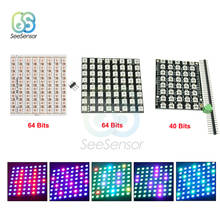 WS2812 LED 5050 RGB 8X5/8x8 LED матрица 40 бит 64 бит полный цвет 5050 RGB Светодиодная лампа панель света 2024 - купить недорого