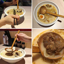 Colher de sopa de madeira com cabo longo estilo japonês, concha, coador, panela quente, escorredor, utensílio de cozinha 2024 - compre barato