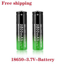 100% New 18650 3.7V 9800mAh Rechargeable Battery For Flashlight Torch headlamp Li-ion Rechargeable Battery drop shipping 2024 - buy cheap