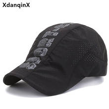 XdanqinX-gorro de malla transpirable para hombre, boina ultrafina, Snapback, talla ajustable, transpirable, informal, para mujer 2024 - compra barato