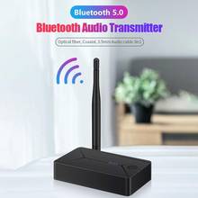 Bluetooth 5.0 Audio Transmitter 3.5mm AUX Coaxial Optical Fiber Jack Adapter With Antenna Plug And Play ABS Material Coaxial 2024 - buy cheap