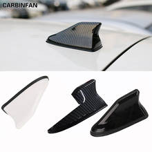 ABS Shark Fin Carbon fiber pattern radio antenna Cover Sticker Car Accessories For Honda Fit /Jazz GK5 3rd GEN 2014-2020   C1824 2024 - buy cheap
