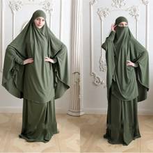 Ramadan Muslim Burqa Abaya Women Hijab Prayer Dress Islam Overhead Burka Niqab Long Khimar Kaftan Robe Arab Middle East Clothing 2024 - buy cheap