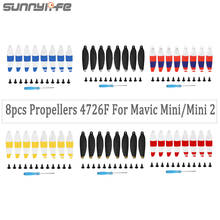 Sunnylife, hélices leves mini2, 8 peças, dobrável, baixo ruído para mavic mini 2 4726f, acessórios dji mavic mini/mini 2 2024 - compre barato
