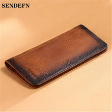 Men's Wallet Thin Clutch Genuine Leather Business Casual Male Wallet Credit Card Holder Purse Cartera Para Hombre Portfel Meski 2024 - buy cheap