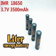 Liter energy battery IMR18650 3PCS 3500MAH 3.7V 4.8A 18650 Rechargeable battery use battery core for Flashlight 2024 - buy cheap