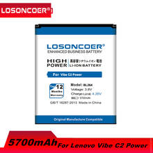 LOSONCOER 5700mAh BL264 Аккумулятор для Lenovo Vibe C2 аккумулятор + номер отслеживания 2024 - купить недорого