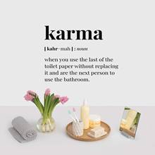 Exquisite Karma English Quotes Home Decor Modern Decoration For Kids Room Living Room Wall Art Decal Wallpaper 2024 - buy cheap