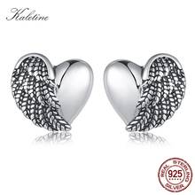 KALETINE Feather Angel Wings Earrings Sets Love Sterling 925 Silver Stud Earrings For Men Women Vintage Jewelry Bohemian KLTE059 2024 - buy cheap