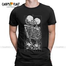 The Lovers T Shirts Men Creative T-Shirts Round Neck Tarot Divination Occult Card Magic Witch Tee Shirt Short Sleeve Tops 2024 - buy cheap