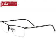 Montura de gafas graduadas para hombre, gafas ópticas de aleación de titanio, Semi lentes para caballeros 2024 - compra barato
