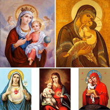 5D Poured Glue Diamond Painting Kit Scalloped Edge Full Round Drill Jesus Religion Mosaic Portraite Decoration Gift Christianity 2024 - buy cheap