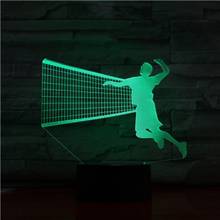 Kids Night Lamp Volleyball Child 3d Led Night Lights Sports Usb Touch Sensor Color Changing Nightlight for Boys Bedroom Decor 2024 - buy cheap